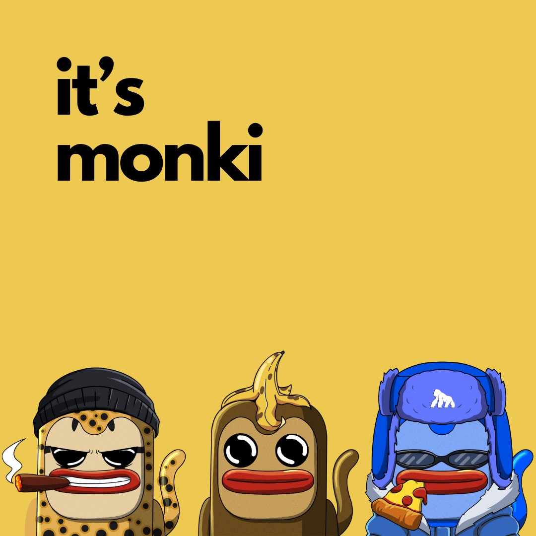 5 MONKI WL Giveaway 🎁

→ APE ağı üzerindeki hypelı <a href="/monkidotfun/">Monki</a> projesinden x5 WL 💸

✦ <a href="/monkidotfun/">Monki</a> &amp; <a href="/0xOziK/">Ozi aka brrrrrrr 💸</a> takip et.
✦ RT ve 2 arkadaş etiketle.

✅ Tatlı artlar.
✅ Düşük arz ve mint ücreti.
✅ $MONKI airdrop 🪂

Bol Şans 🍀 - Gece açıklayacağım ⏰