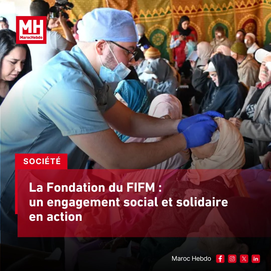 marochebdo's tweet image. La Fondation du FIFM a mené une campagne de lutte contre la cécité lors de la 21ᵉ édition, offrant soins, chirurgies et soutien aux sinistrés d'Al Haouz.

➡ maroc-hebdo.com/article/la-fon…

#FIFM #Solidarité #LutteContreLaCécité #AlHaouz #Santé