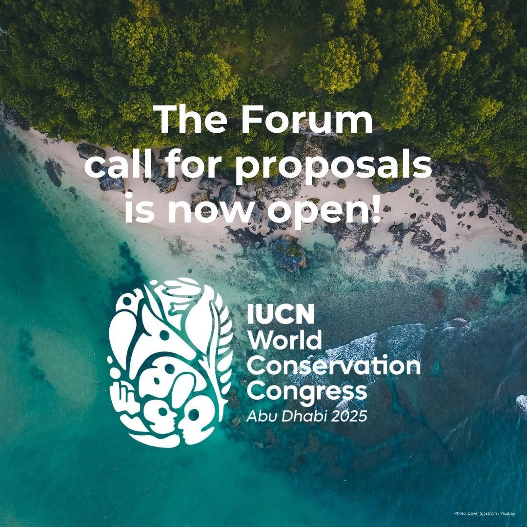 The call for proposals for hosting a session or art exhibit during the #IUCNcongress 2025 is now open.

Drive conservation action and submit your proposal now. bit.ly/3DkKb3i
