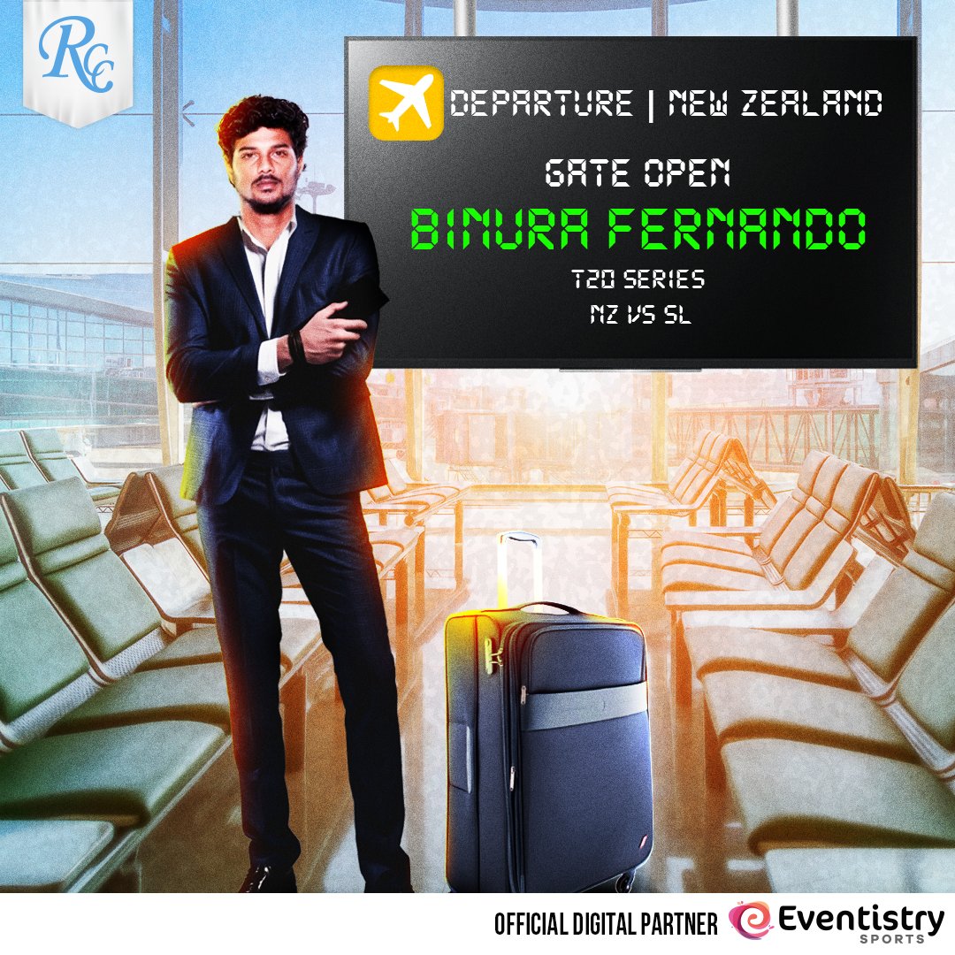 🌟 Best of Luck, Binura Fernando! 🌟

Ragama CC is thrilled to see Binura Fernando gearing up for the T20 series against New Zealand! 🇱🇰🏏
Go smash it, Binura! 💪🔥

#RagamaCC #T20Series #NZvsSL #BinuraFernando #SriLankaCricket