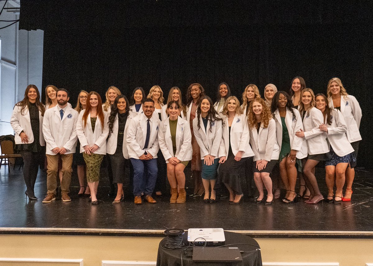 NotreDameofMD's tweet photo. Congratulations to all students recognized in our inaugural Physician Assistant Studies White Coat Ceremony earlier this month, and best of luck to our first cohort members as they begin clinical rotations in January! #NDMUProud

Additional photos ➡️ https://t.co/wnYoWX0Kep https://t.co/rusdVMJtK6