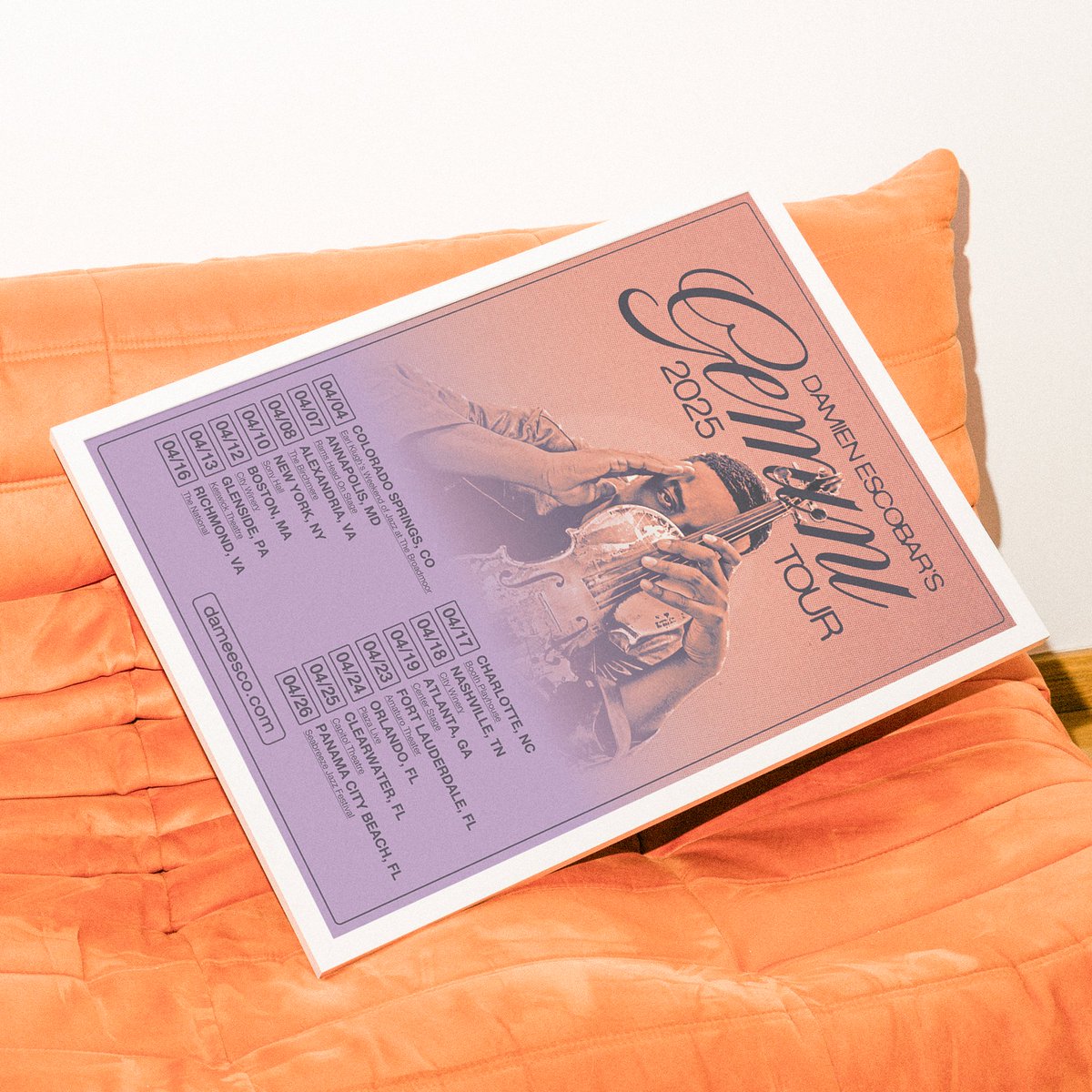 While (obviously) I feel most comfortable designing in the world of hip hop and RnB, I try to not shy away from working with other talented artists outside my „bubble”. This time its a poster art for <a href="/Dameesco/">Damien Escobar</a> Gemini Tour!