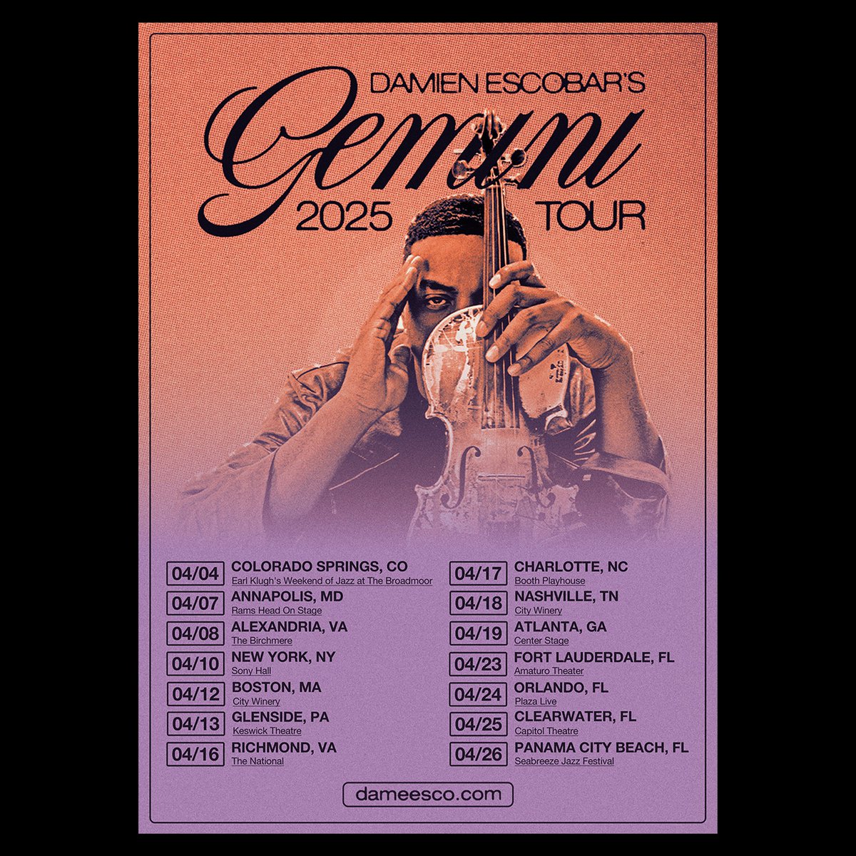 TheInomhus's tweet photo. While (obviously) I feel most comfortable designing in the world of hip hop and RnB, I try to not shy away from working with other talented artists outside my „bubble”. This time its a poster art for @Dameesco Gemini Tour! https://t.co/dLWaJzNCIB