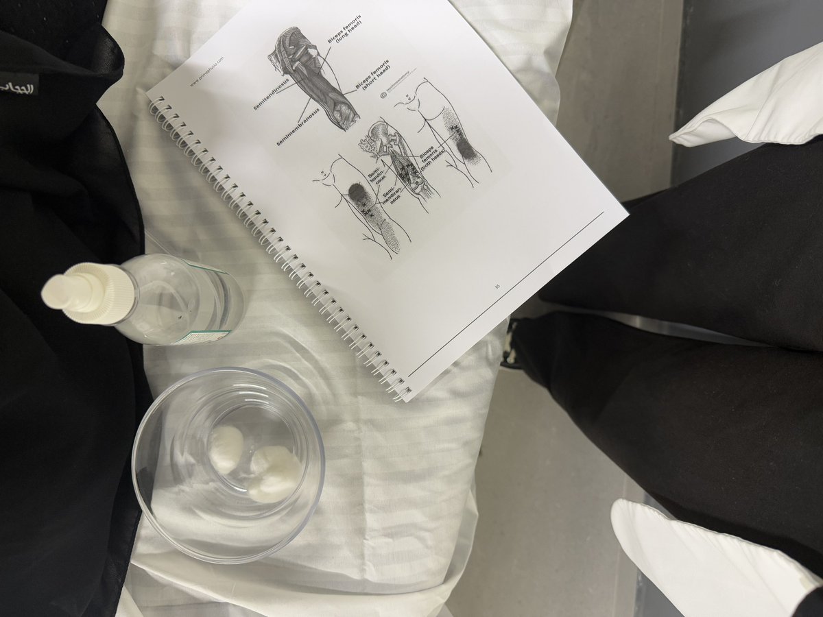 Thrilled to have completed both the :
- Clinical dry needling certificate (CDNC) ✅
- Orthopedic manual therapy certificate (OMTC) ✅
Huge thanks to <a href="/PRIMEPHYSIOUK/">Primephysio</a> &amp; <a href="/IziSpecialist/">مركز المختص للعلاج الطبيعي</a> for their exceptional teaching and guidance🙌