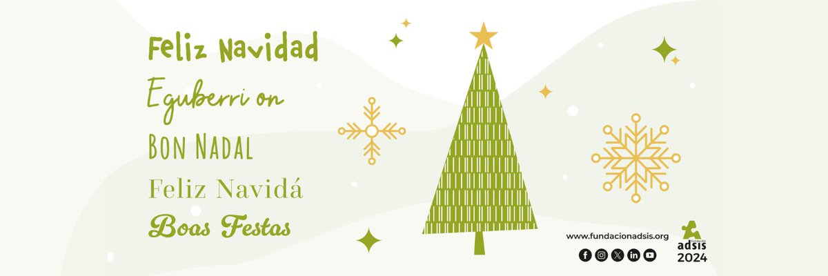 AdsisCanarias's tweet photo. Todos las personas que formamos parte de los programas y proyectos de Fundación Adsis Canarias @adsiscanarias les queremos desear a todas y todos una feliz Navidad y un buen y próspero año nuevo.
Con los mejores deseos de salud, felicidad y amor ¡¡Feliz Navidad!! https://t.co/FLitg05JDi
