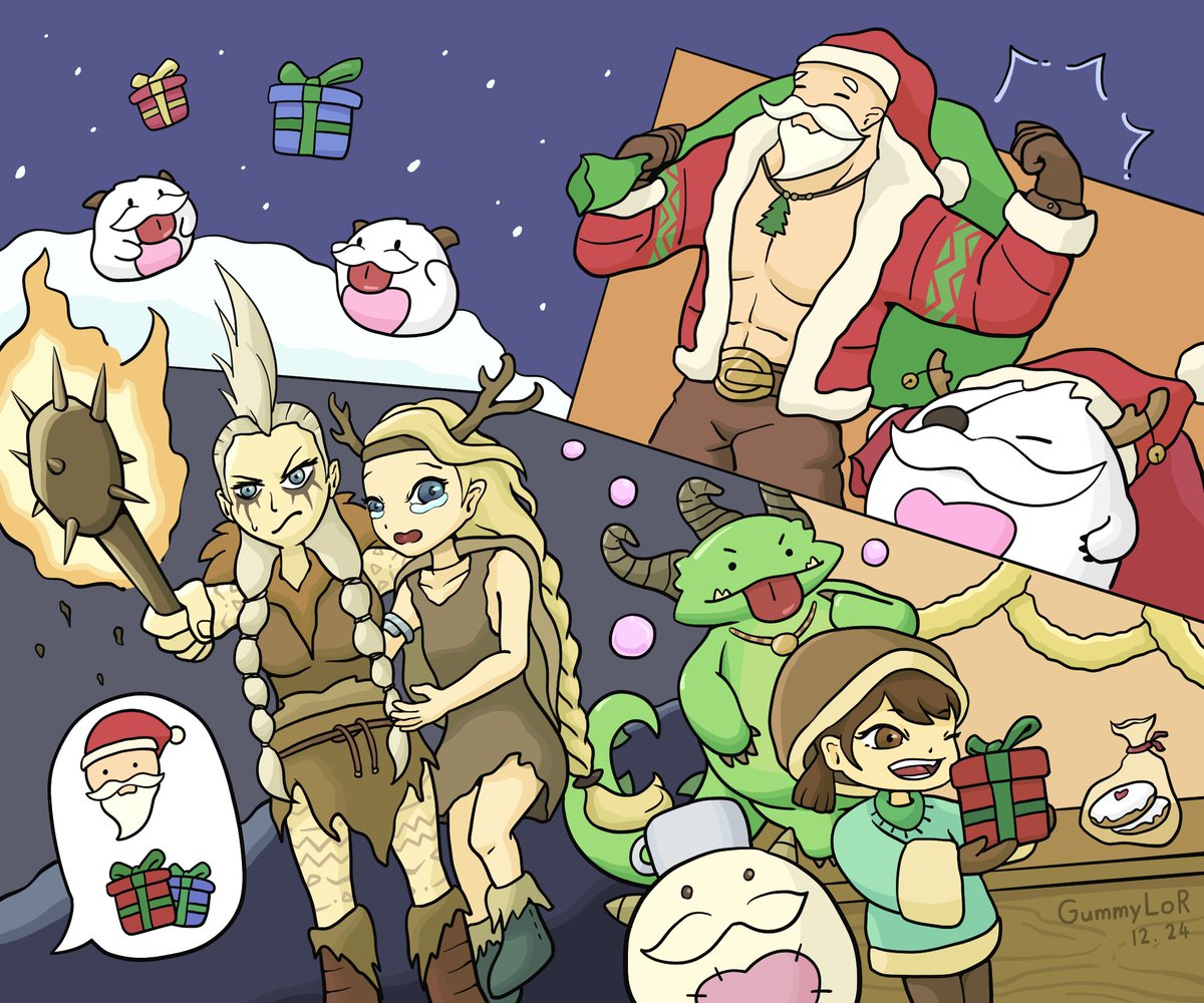 サンタブラウムの贈り物
#LegendsOfRuneterra #LoR #Braum #fanart