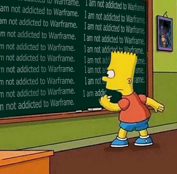 KaplanKseniya's tweet photo. I am not addicted to Warframe. I am... https://t.co/QFAG82xrHJ