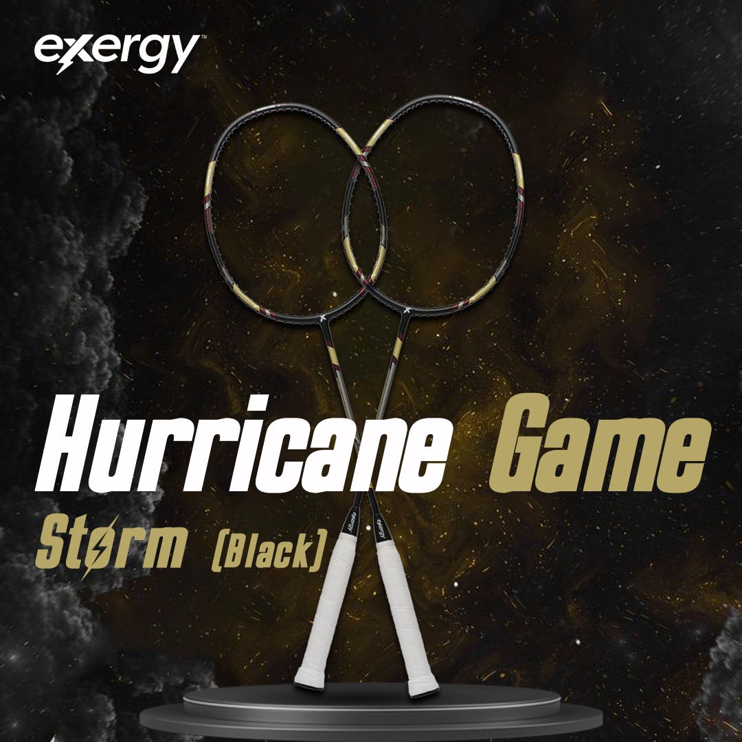 real_exergy's tweet photo. When the game gets fierce, Hurricane Black rises. Gear up for every intense rally. 

Visit us on https://t.co/DIDC5EbICN

#GameStorm #PowerMove #CourtControl #BadmintonPro #Exergy https://t.co/4NLSOyqv0H