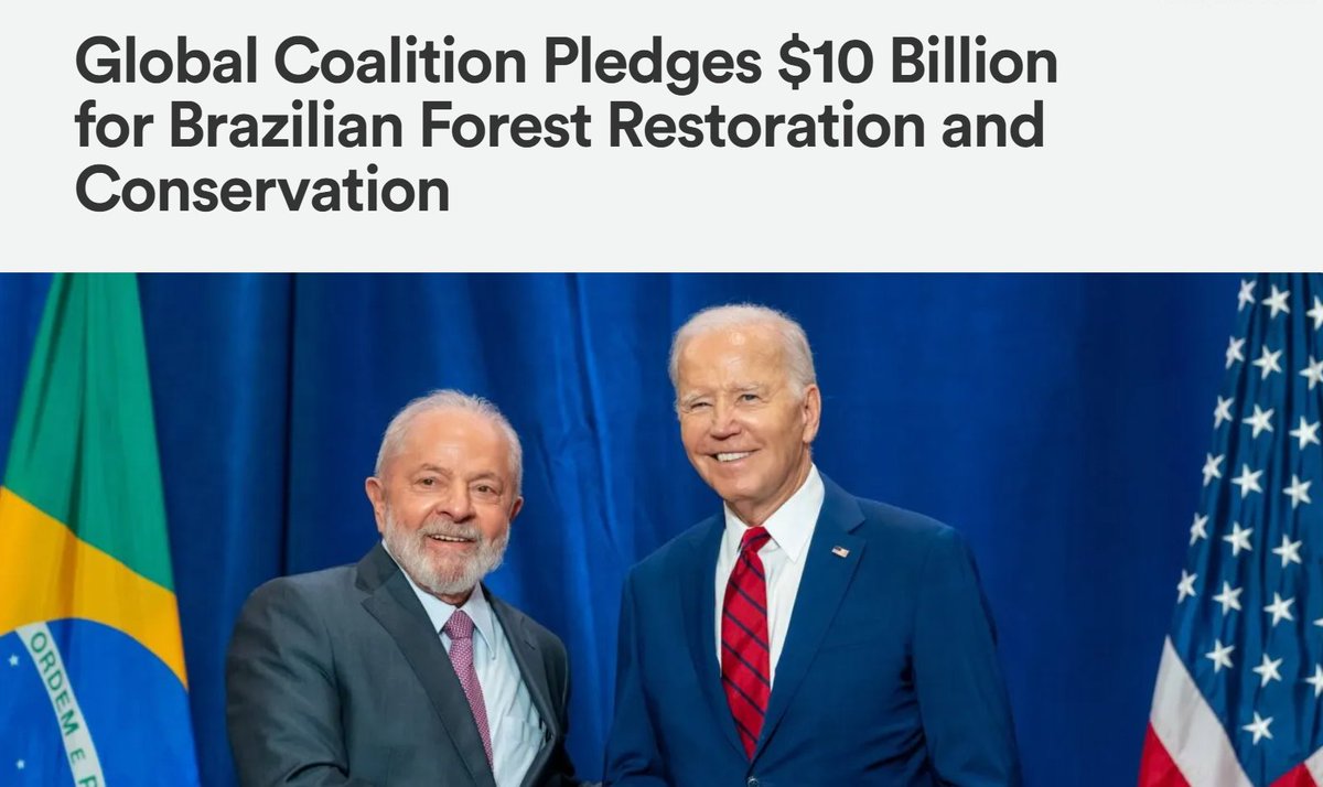 In November 2024, President Biden announced the formation of a $10 billion Brazilian forest restoration program

happyeconews.com/10-billion-bra…

#happyeconews