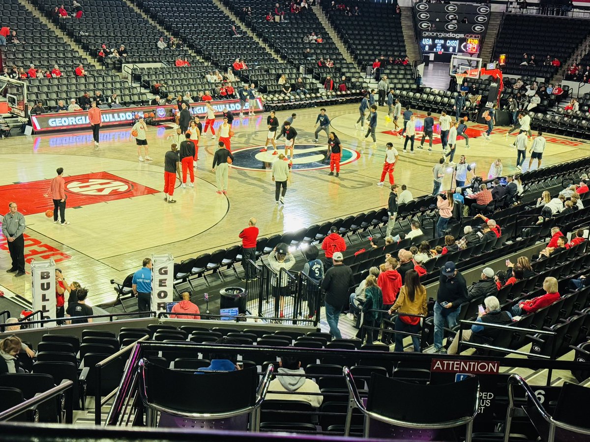 DHHS Boy’s basketball team enjoying a University of Georgia Vs. Charleston Southern basketball game! Thank you for the invite UGA!👹🏀 <a href="/universityofga/">UGA</a>