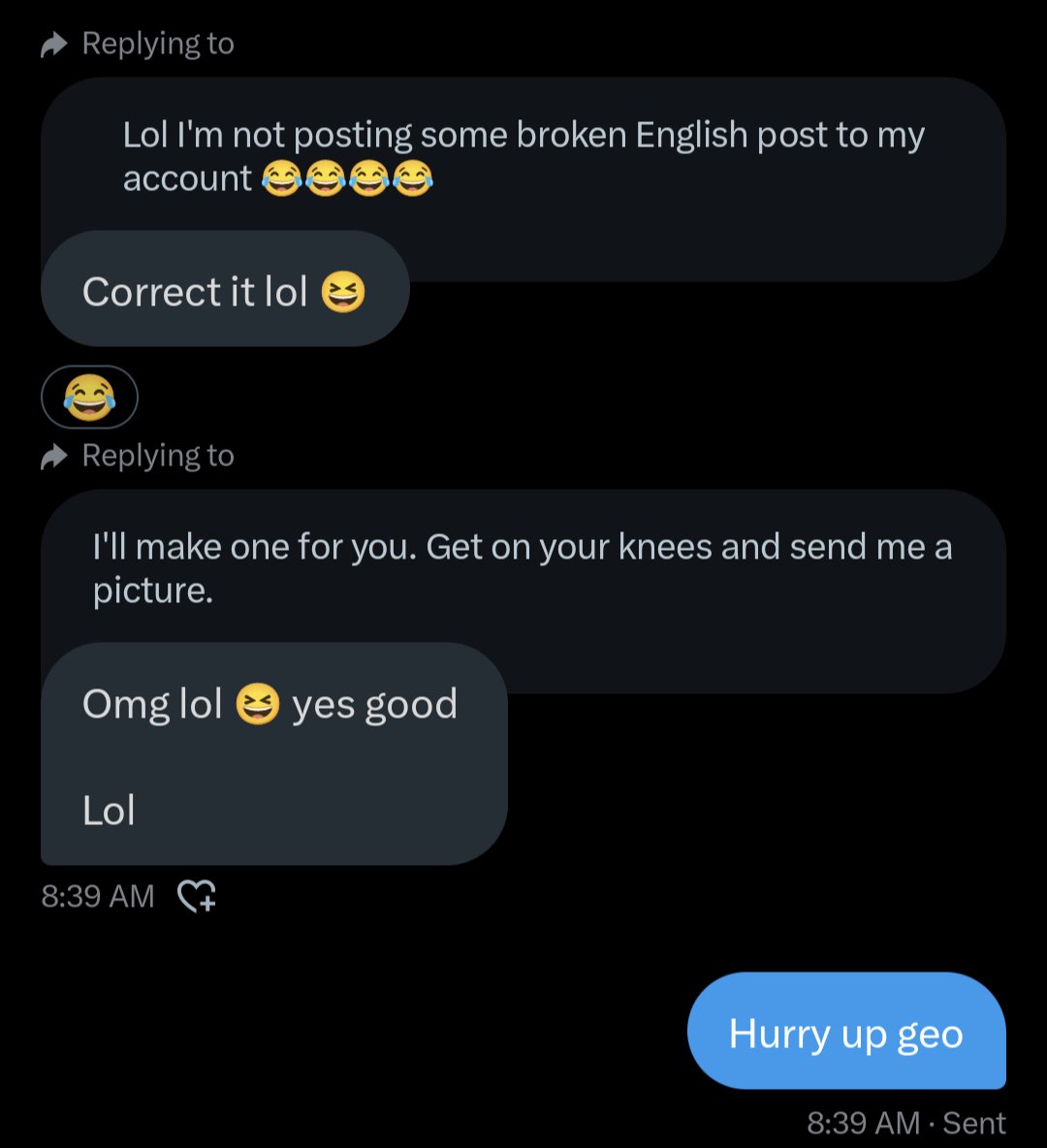 😂😂😂😂fuckin geo lol