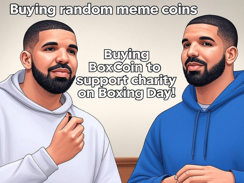BoxCoin_sol's tweet photo. Not all meme coins are created equal. 😉
This Boxing Day, choose BoxCoin ( $BOX )**—crypto with a purpose! 💚🎁
------------------------
#BoxCoin #BoxingDayImpact #memecoin #charity #GivingBack #crypto #ElonMusk #CryptoCommunity #HelpingHands #FutureOfGiving #CryptoForGood