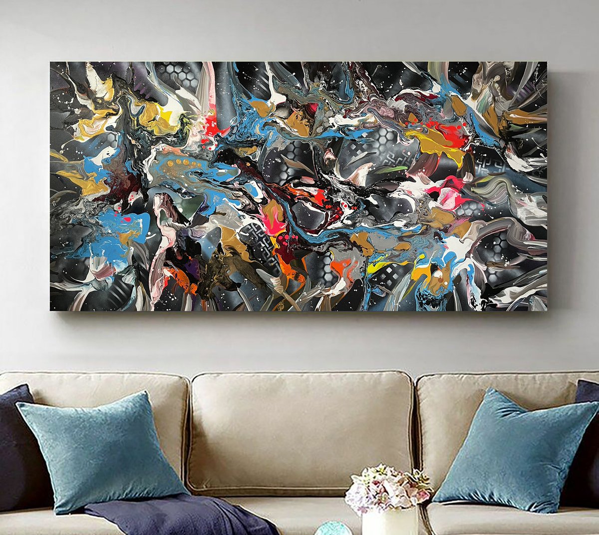 RyanValdem's tweet photo. Abstract Alchemy 75х150cm https://t.co/jBPuRyxIYk