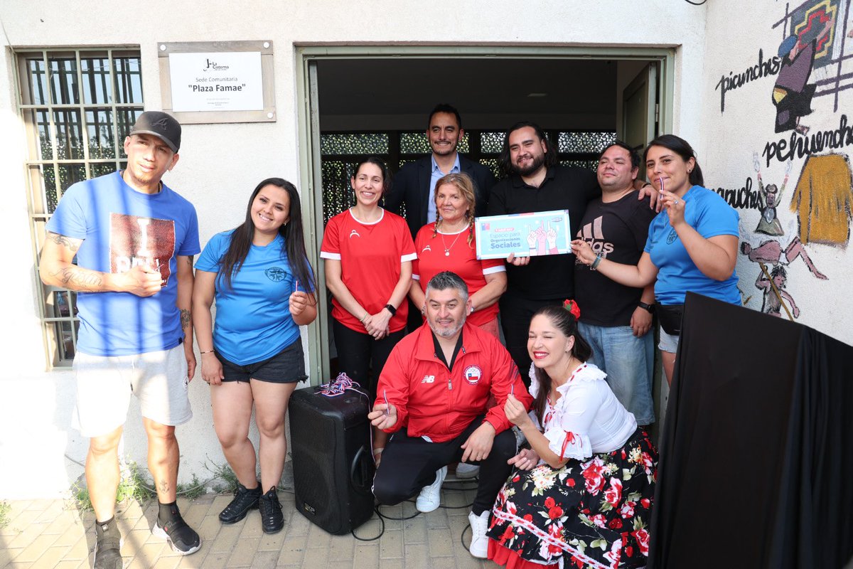 📌El viernes nuestro subdirector Nicolás Hurtado participó en la entrega del sello Espacio para Organizaciones Sociales a la Sede Comunitaria FAMAE en #LaCisterna, sumando el 5to espacio dentro de la RM a la Red Nacional de Espacios para Organizaciones Sociales.