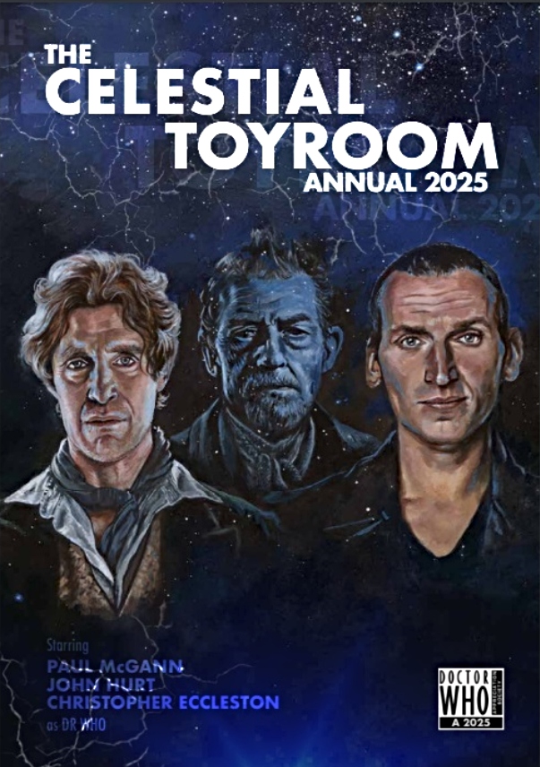 DWASonline's tweet photo. The Society is pleased to announce that The Celestial Toyroom Annual 2025 is now available to all fans as a free download. This year, the ninth annual in our series, we cover the eras of the Eighth and Ninth Doctors, with the War Doctor thrown in for good measure! https://t.co/D7oosE0XFC