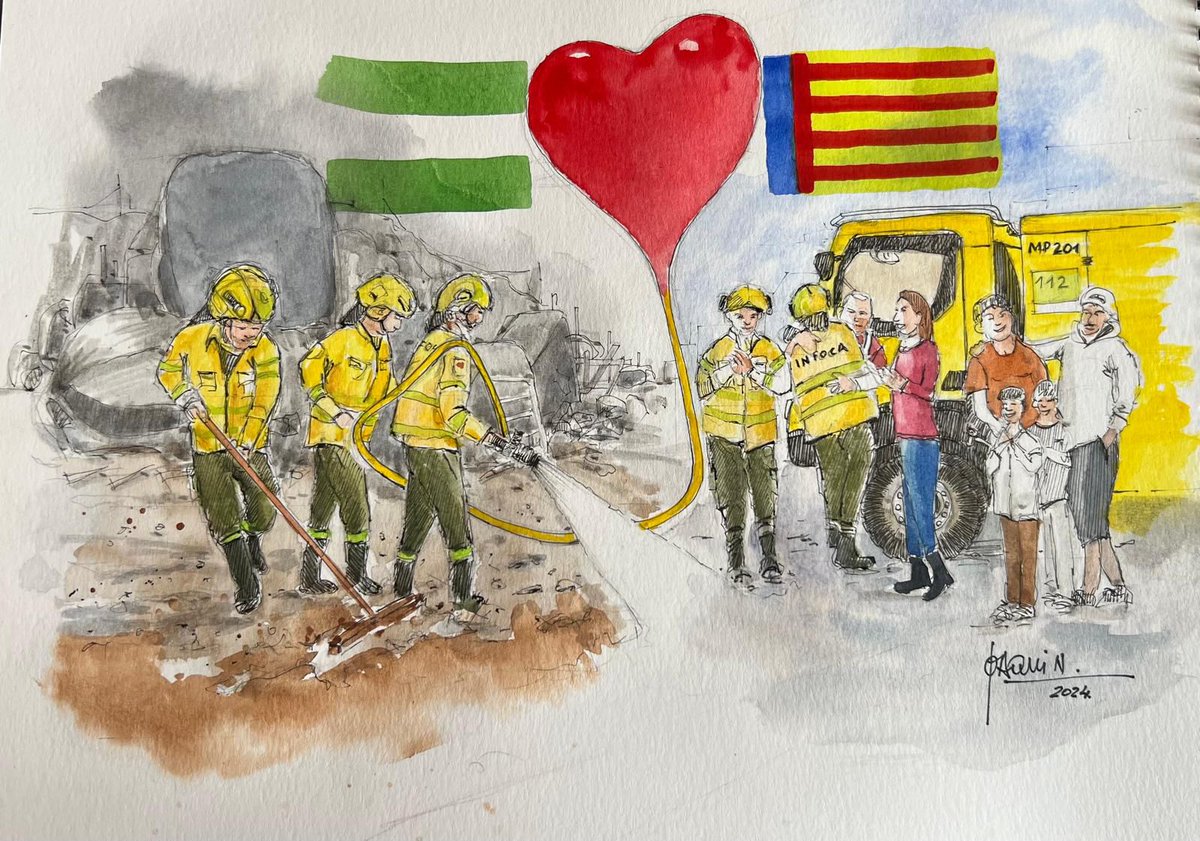 Plan_INFOCA's tweet photo. Siempre en nuestros corazones y en estas fechas aun más. Imposible olvidar nuestros días de trabajo en Catarroja y Albal y la bondad de los afectados, una lección de vida. 

Todo el #Infoca os decimos 📢 Força València!!! https://t.co/FI5RNMHwEo