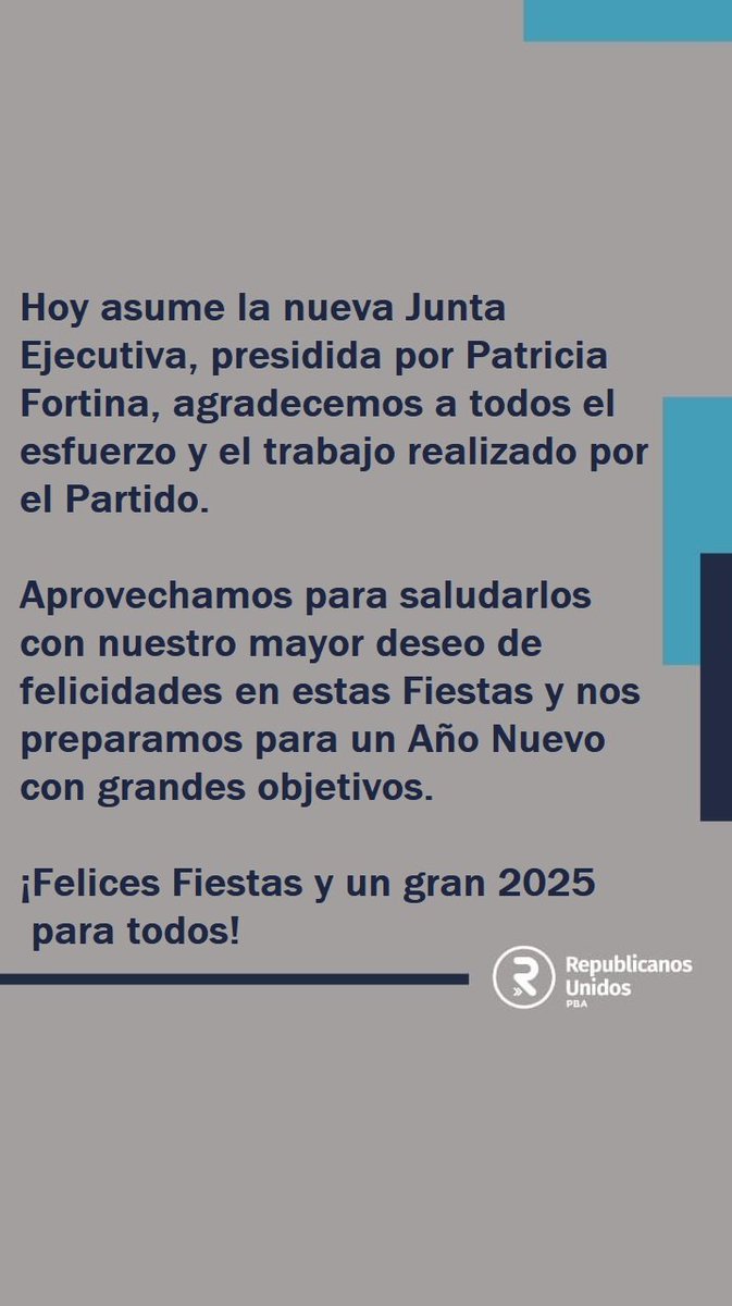 Hoy asume la nueva Junta Ejecutiva, agradecemos a todos el esfuerzo y el trabajo realizado.
Aprovechamos para saludarlos con nuestro mayor deseo de felicidades  en estas Fiestas y nos preparamos para un Año Nuevo con grandes objetivos.
 ¡Felices Fiestas y un gran 2025!