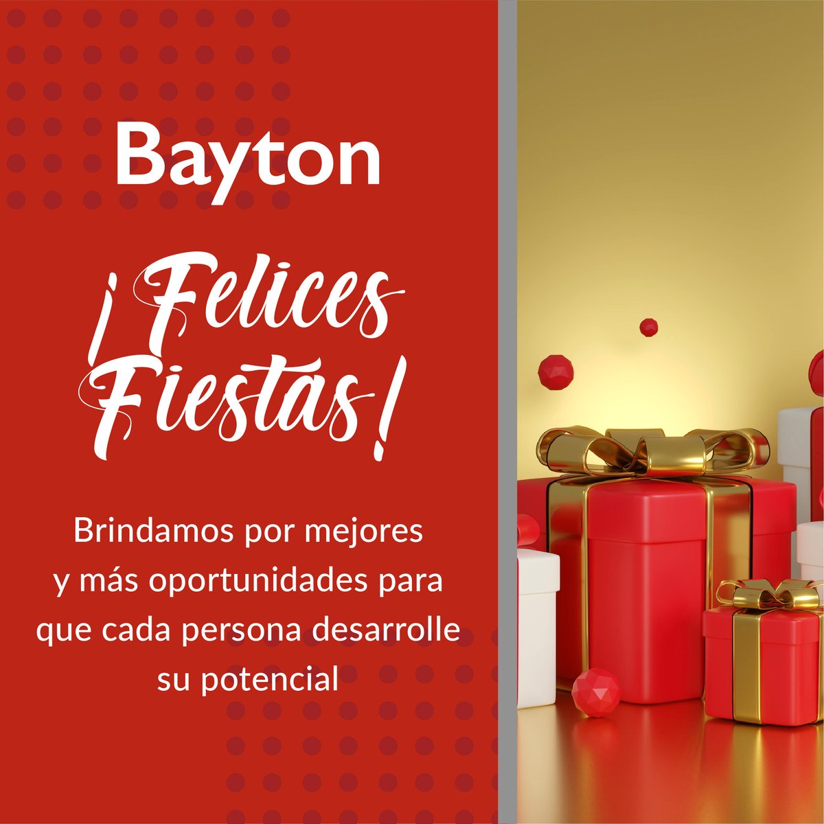 JobsBayton's tweet photo. ¡Les deseamos muchas felicidades! 🎄

Gracias por acompañaros en este viaje, sigamos dando lo mejor para que cada persona alcance su máximo potencial 💪 https://t.co/yj1Lei0H0n