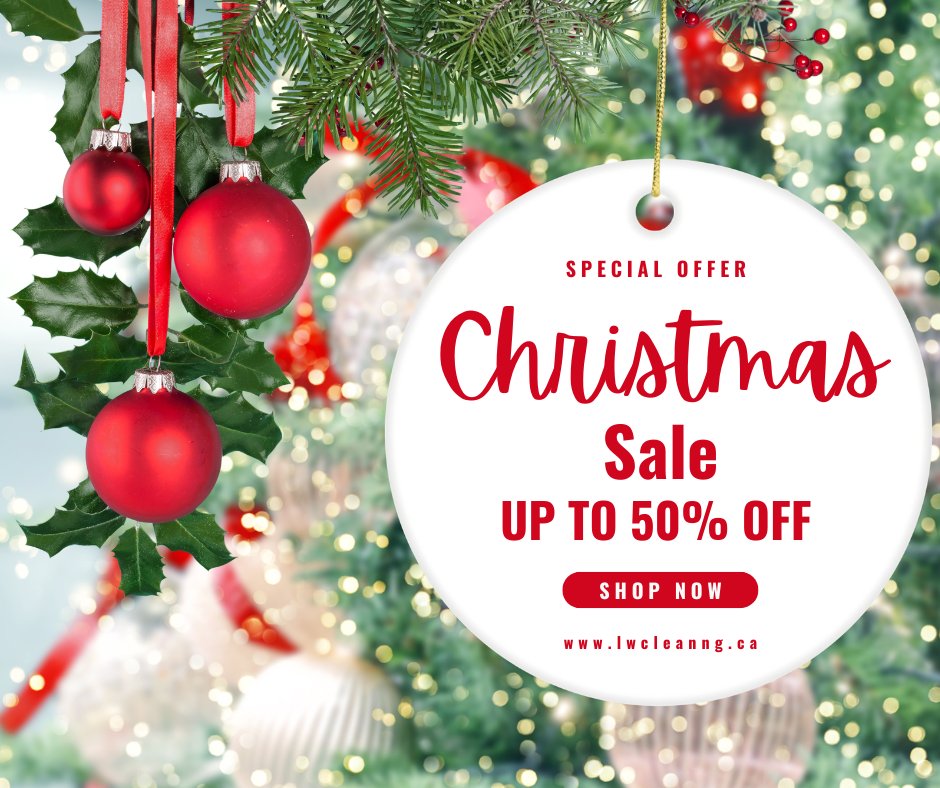 CleaningLw's tweet photo. 🎄 Christmas Special! Enjoy 50% OFF 🎄

This holiday season, give your space the gift of sparkle! L&amp;W Cleaning is offering an exclusive 50% discount on all our cleaning services.

📅 Offer valid until December 31st – Don't miss out!
✨ Transform your home https://t.co/cIVbwEnbDO