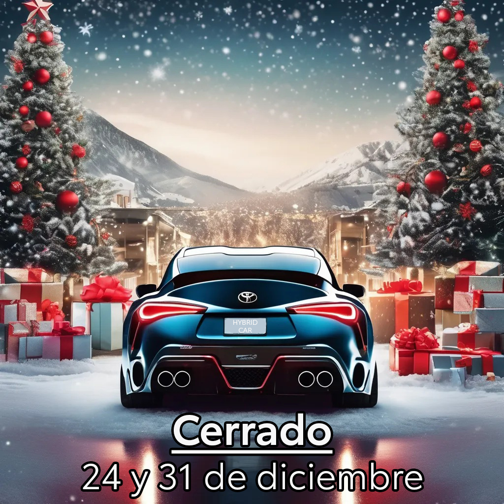 📢 ¡Aviso importante! 🚗✨ 

Queremos informarles que nuestro concesionario Toyota Palencia estará cerrado los días 24 y 31 de diciembre para que nuestro equipo pueda disfrutar de estas fechas especiales junto a sus seres queridos. 🎄🥂