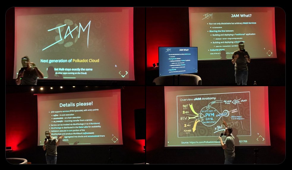 Wiemy że jesteście zalatani przed świętami, ale może znajdziecie czas miedzy lepieniem pierogów a sałatką jarzynową na godzinkę. Mamy dla Was podsumowanie spotkania na którym gościliśmy we Wrocławiu. 

Polkadot JAM i Polkadot Virtual Machine (PVM) by <a href="/fluffylabs_dev/">Fluffy Labs</a> 

Dziś mamy