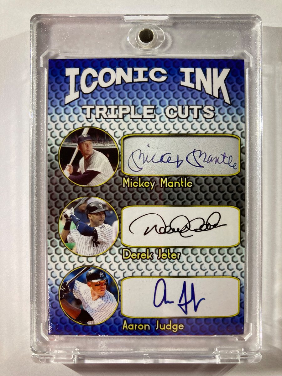 🎁Appreciation Day Giveaway🎁

Winner Announced Thursday

🔥Mickey Mantle/Derek Jeter/Aaron Judge Iconic Ink Triple Cuts Triple Auto Facsimile

To enter
1. Follow
2. Retweet
3. Like