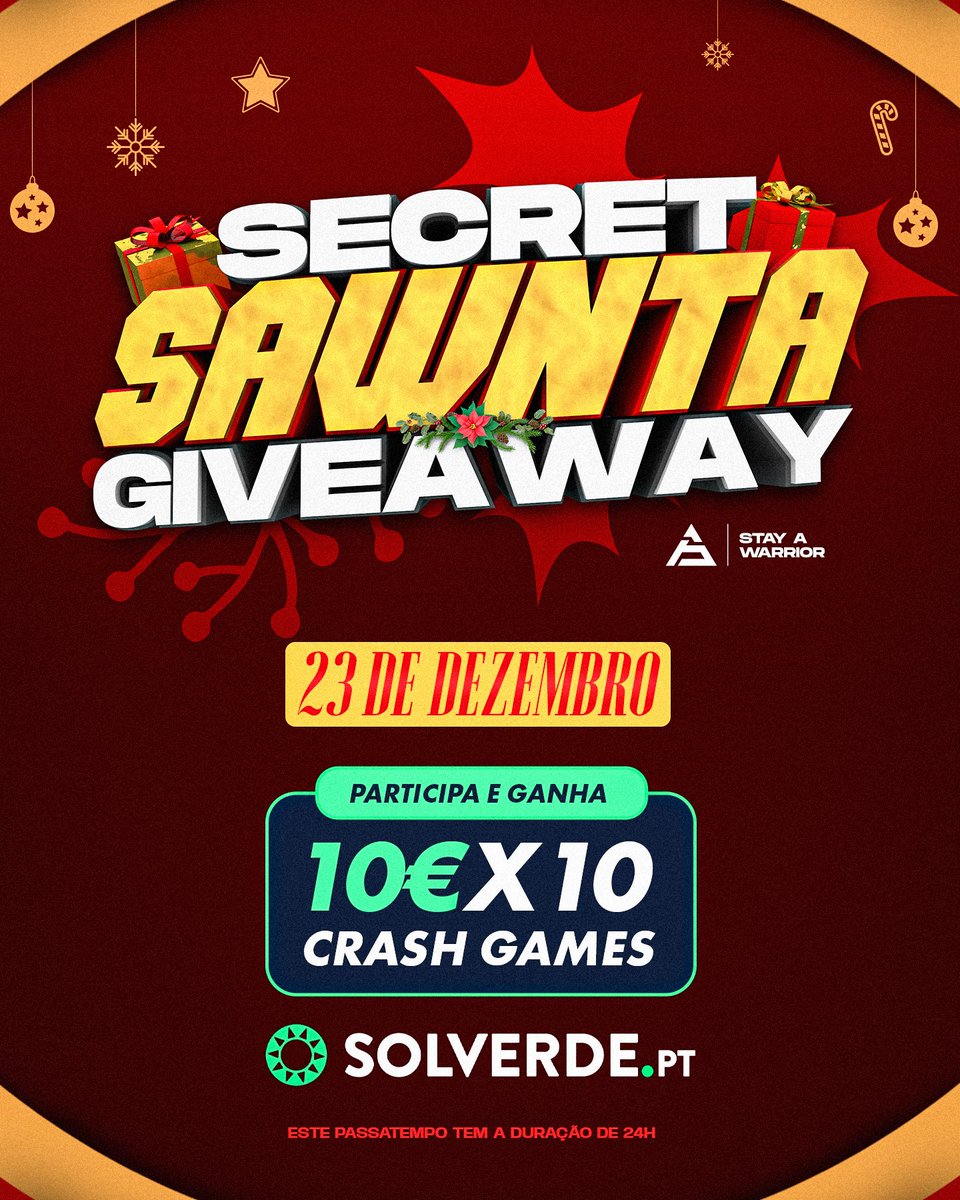 Fã de crash games? Este é para ti! 😉

Podes ser um dos 10 vencedores dos sorteios de 10€ para jogar nos Crash Games da Solverde.pt. 🍀

👉 Follow <a href="/sawggofficial/">SAW</a> &amp; <a href="/solverdept/">Solverde.pt 🔞</a>
👉 Like &amp; Repost

+18 | Joga por diversão, com moderação