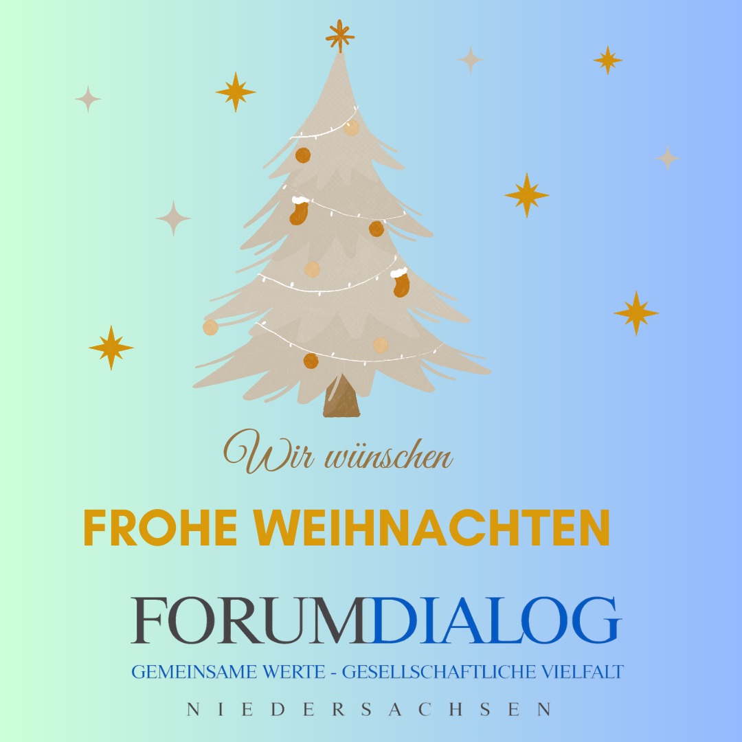 ForumDialogNI's tweet image. Allen, die Weihnachten feiern, wünschen wir von Herzen frohe und besinnliche Festtage sowie alles Gute für das kommende Jahr. 
Lasst uns zusammenstehen für ein Miteinander voller Respekt und Verständnis. 💙
#Weihnachten #Liebe #Dialog #Frieden #Vielfalt #Zusammenhalt