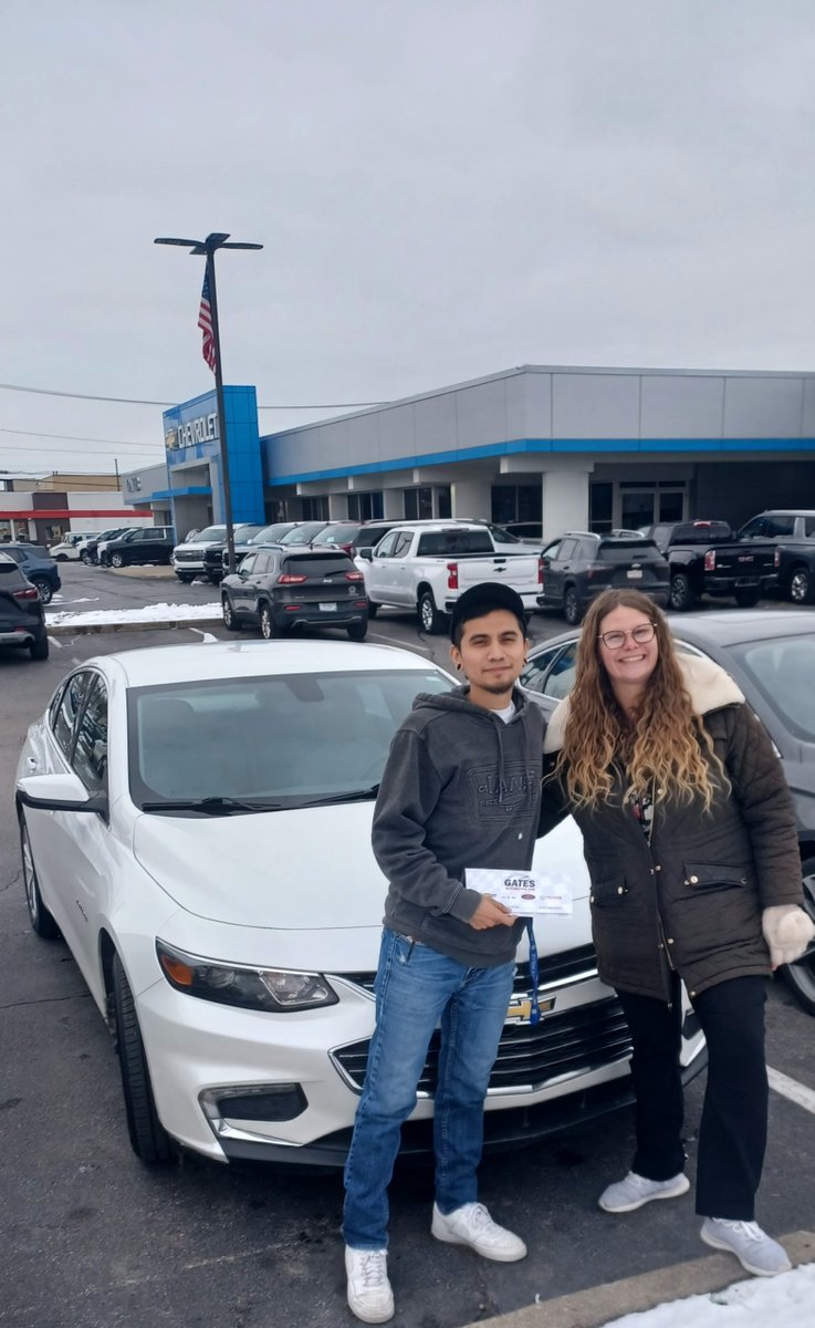 Congratulations, Adrian Montoya! 🏁

A big shoutout to Adrian Montoya on the purchase of his 2016 Chevy Malibu from Gates Chevy World! 🌟 We’re thrilled to welcome you to the Gates family!🙌

📍 Located in Mishawaka, IN
📞 Call us today or visit our website to learn more!
