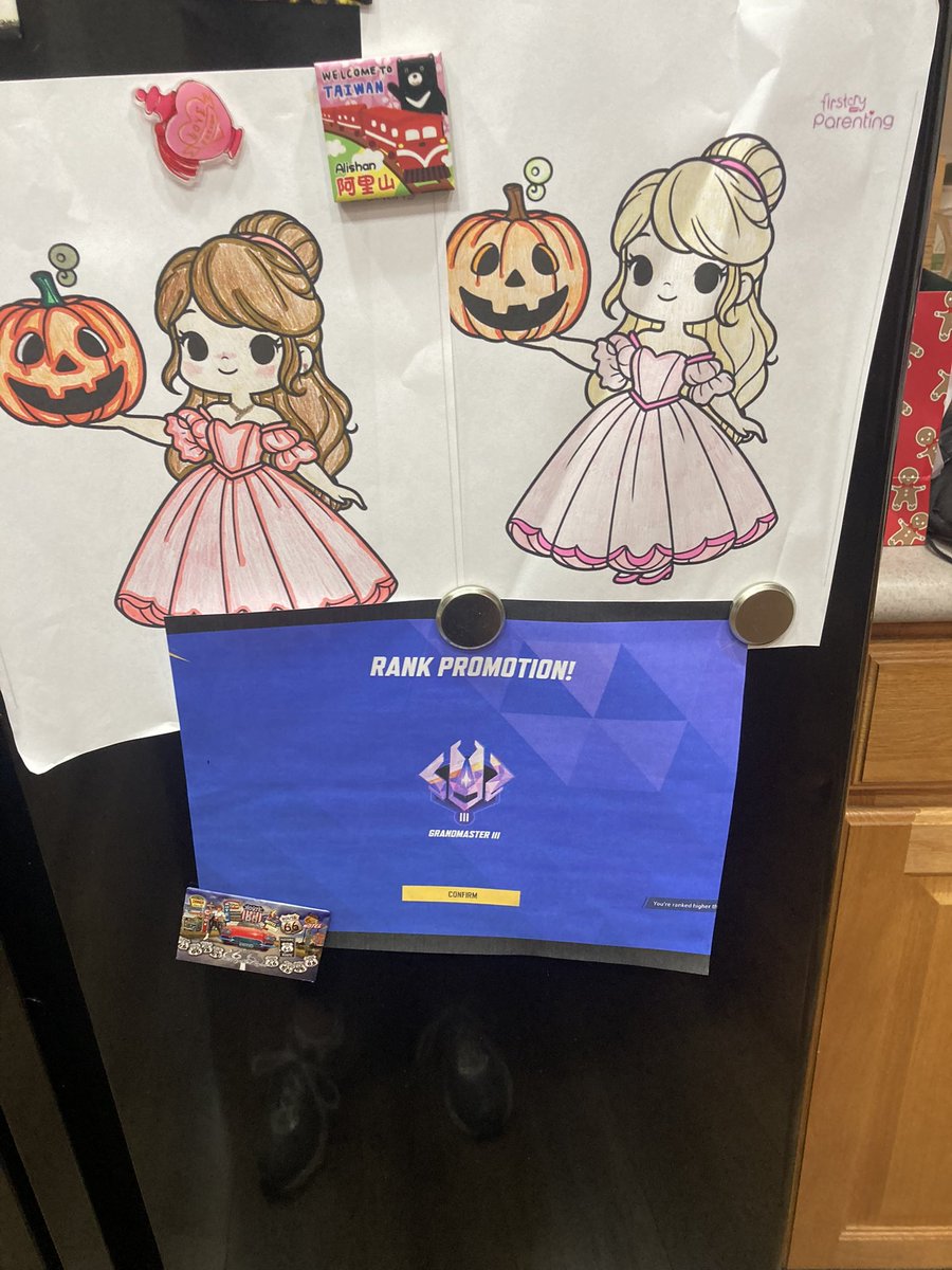 My mom put me hitting GM on the fridge 🥲