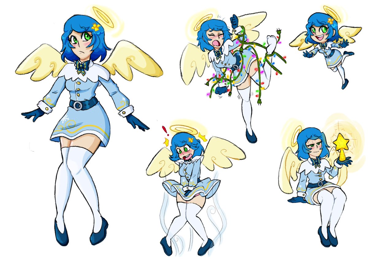 Happyonday Christmas is almost here and here's a holiday sketches I did with Skylar :) made her into a snow angel and love it! Hope y'all have a great holiday !
#artmoot #oc #ocart #christmas #Christmas2024 #myoc #originalcharacter #artmoots