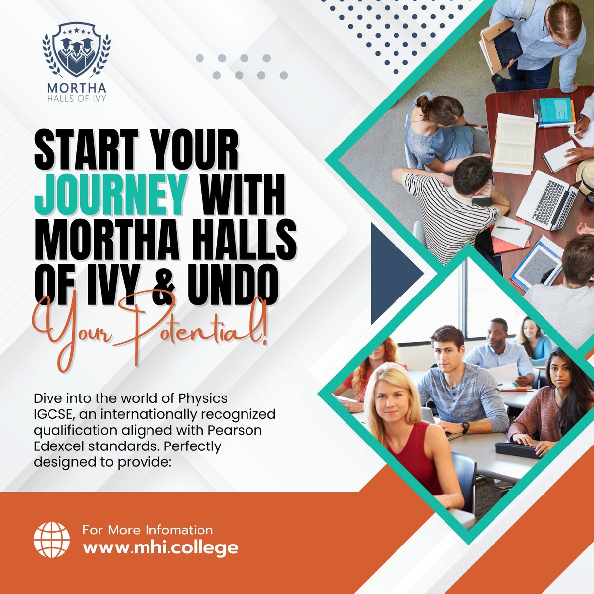 MorthaHalls's tweet image. Dive into the world of Physics IGCSE, an internationally recognized qualification aligned with Pearson Edexcel standards.

-
🌐 mhi.college

#physicsigcse #igcsephysics #physicslearning #pearsonedexcel #physicsstudents #scientificthinking #criticalthinking