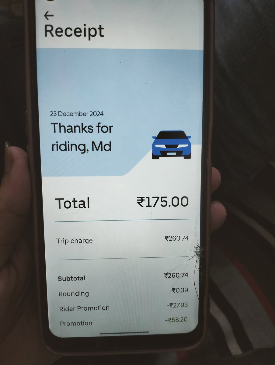 Akmal165241's tweet image. I booked an @Uber_India and the fare was showing ₹175. When I reached my destination, my phone showed ₹175 to pay, but the driver's phone showed ₹230. @Uber_India #ridefair #UberScam
