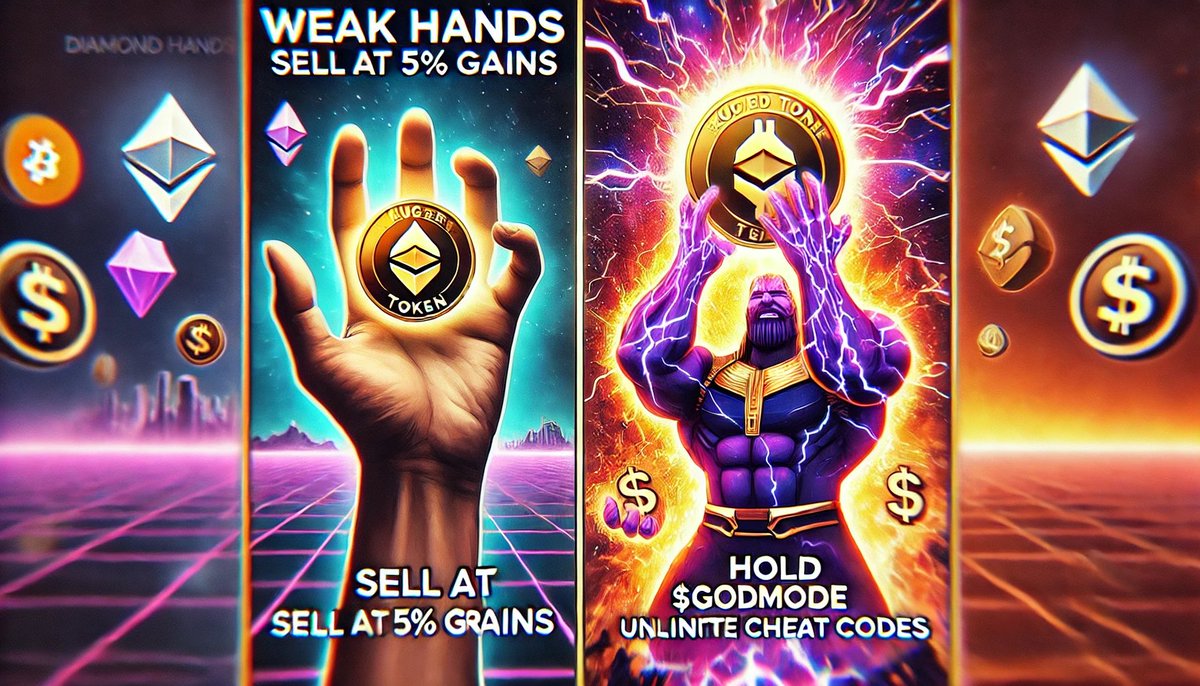 GodMode_Token's tweet image. Play smart, not weak. Cheat Code Activated.

HOLD $GODMODE and unlock infinite cheat codes.

#GODMODE #CryptoTrivia #DailyRewards #DiamondHands