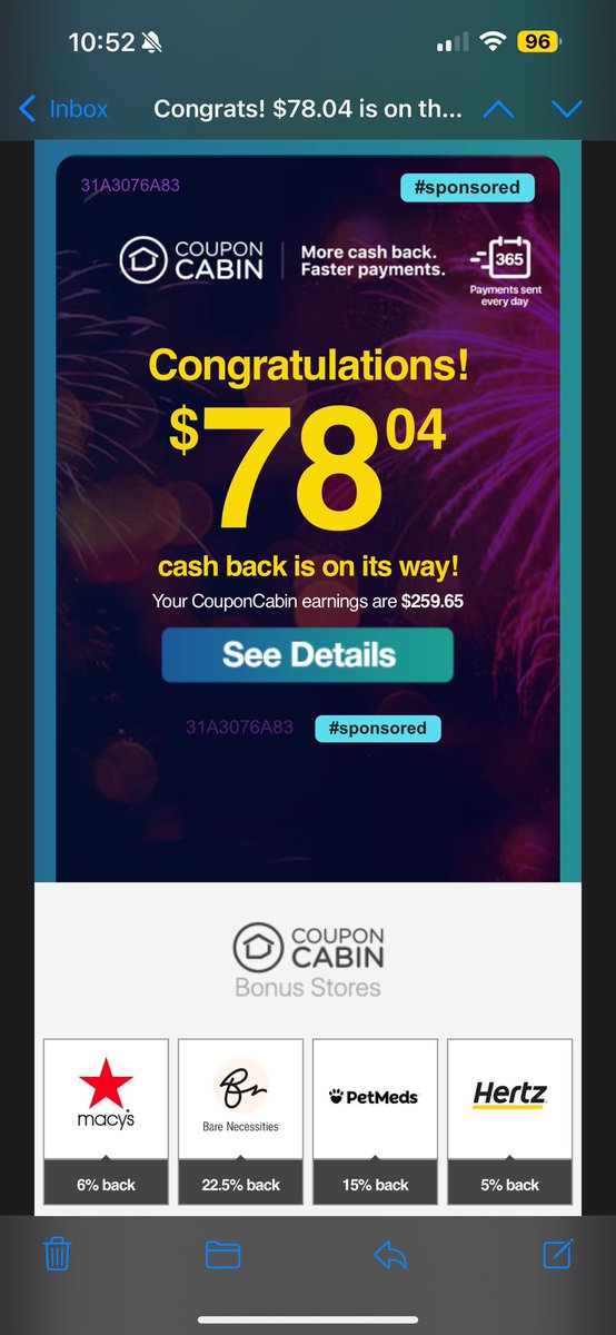 HDKapbt's tweet photo. Love @CouponCabin and cash back on purchases! Don’t use it nearly enough but trying to be better. 🙌🏻 https://t.co/VcxDAk44Zj