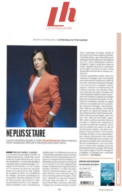 Une belle avant-critique dans <a href="/livreshebdo/">Livres Hebdo 📚</a> sur "Les morsures du silence" de <a href="/JoGustawsson/">Johana Gustawsson</a>, à paraître le 8 janvier 2025.

Retrouvez ce thriller ici :➡️ brnw.ch/21wPBue

#Lesmorsuresdusilence #JohanaGustawsson #LivresHebdo