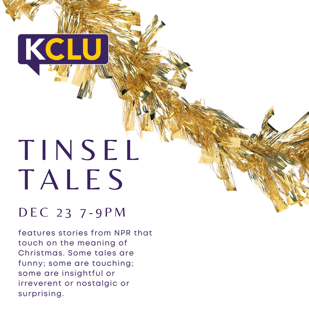 KCLUradio's tweet image. KCLU&apos;s Holiday Programming continues today with Tinsel Tales from 7pm to 9pm.

🌟 Tinsel Tales: NPR Christmas Favorites (7:00pm-8:00pm)
🌟 Tinsel Tales 2: More NPR Christmas Favorites (8:00pm-9:00pm)

#HolidayPrograms #HolidaySeason #News #NPR #KCLU