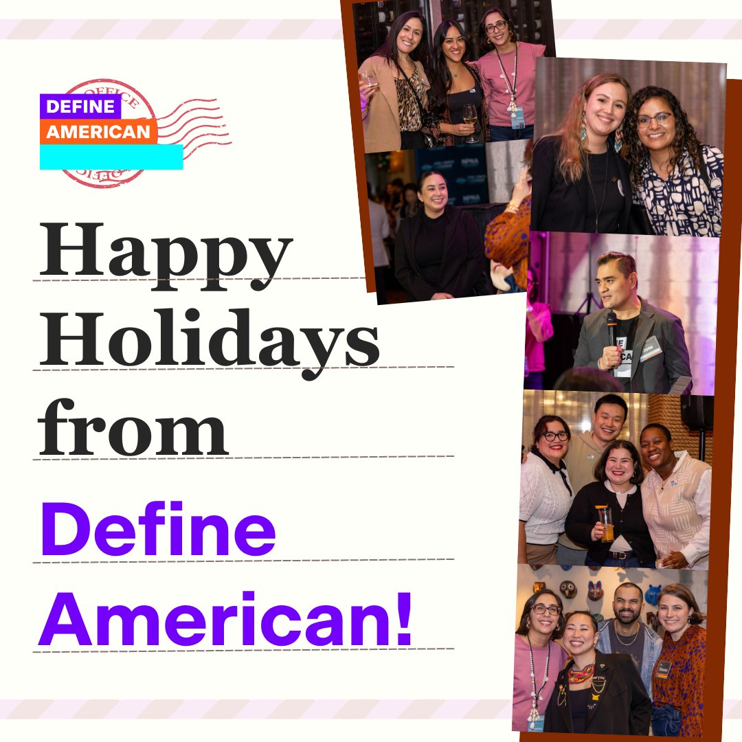 DefineAmerican's tweet photo. 🎄✨This Holiday season let us honor the immigrant stories that bring us together and enrich our culture. 
From the food on our tables to the traditions we cherish, immigrant communities play a vital role in shaping the holidays we enjoy. 
#happyholidays #immigrantstories https://t.co/f7x9ikX7Ta
