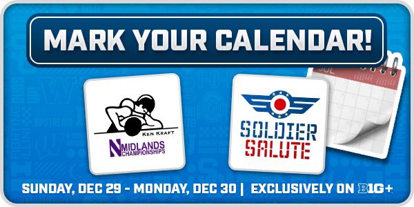 B1GWrestling's tweet photo. 🍿 » @SoldierSaluteIA and @MidlandsChamps will stream exclusively on B1G+. 🏆

🗓️ » 12/29-12/30

$12.99 » Stream Soldier Salute, Midlands Championships, plus 60+ non-televised duals this season.

SUBSCRIBE » https://t.co/f6JY1FETOq

DETAILS » https://t.co/a04uQTEYC4 https://t.co/aijpjWQ6Zo