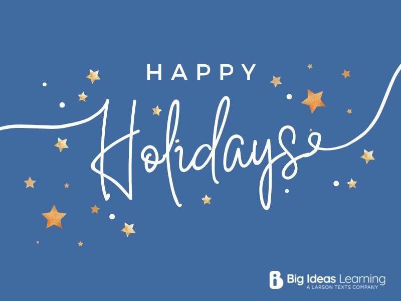 Wishing you a season full of joy, warmth, and infinite curiosity! Happy holidays from Big Ideas Learning! ❄️📚