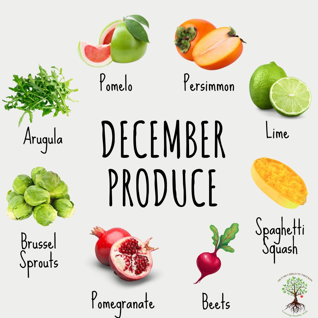 QcusdNutrition's tweet photo. 🥕🎄 Freshness is in season! December brings the sweetest citrus, crisp greens, and cozy root veggies to your table 🍊❄️ https://t.co/UtAYTO19xd