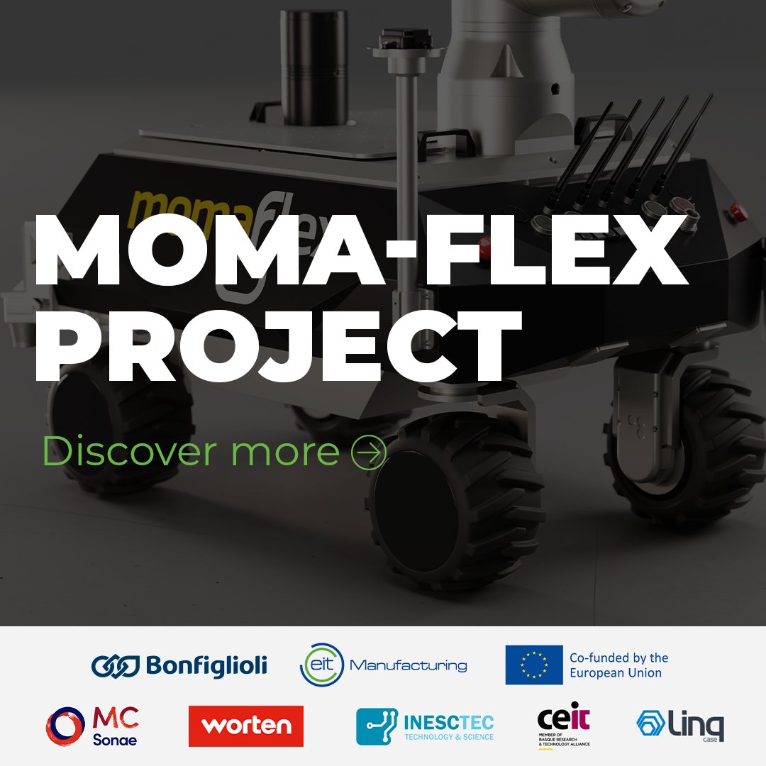 Bonfiglioli_'s tweet image. What if robots could make smarter decisions in real-time? Moma-Flex, funded by EIT Manufacturing and the EU, promotes mobile manipulators for logistics in manufacturing. With smart middleware, it boosts efficiency and reduces errors. Discover more on our website