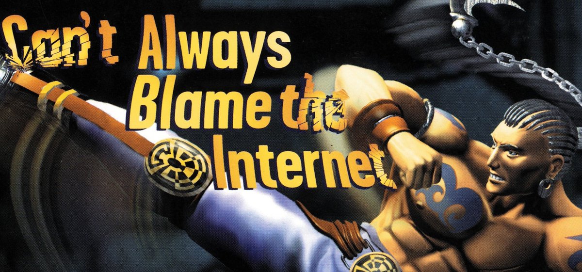 We're scanning magazines again here at VGHF, and we think this has meme potential. (This is from the July 1998 issue of Game Developer, for an article about dealing with lag in online games)