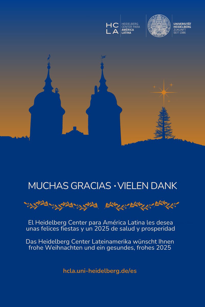 ¡Con los mejores deseos del Heidelberg Center para América Latina!

Mit den besten Wünschen aus dem Heidelberg Center Lateinamerika!