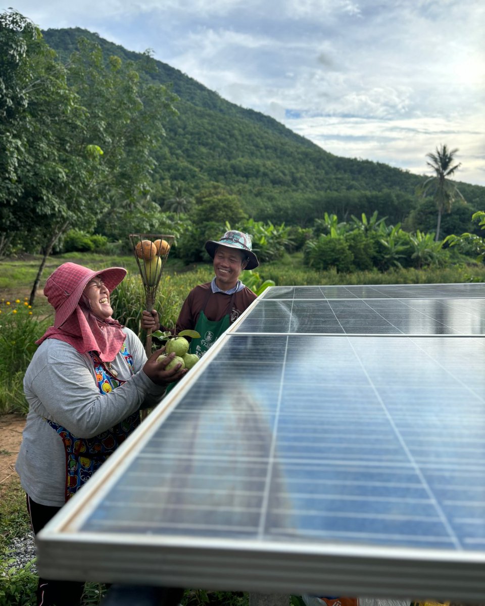 Farmers in Loei Province, Thailand, harness solar energy to boost their crops and income. The USAID Southeast Asia Smart Power Program works with financial institutions to support projects that address climate change and help increase livelihoods. climatelinks.org/photo-gallery/…