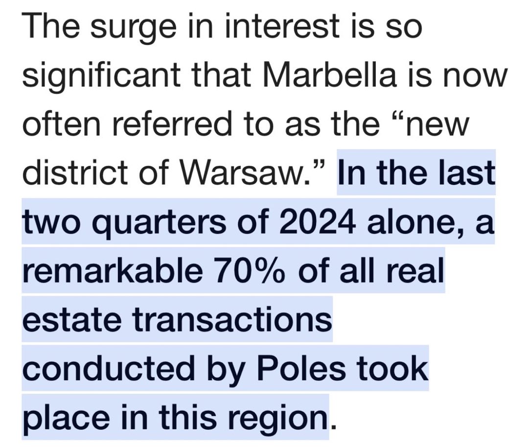 MichaelAArouet's tweet photo. 30 years ago Poles were emigrating due to economic reasons. Today many Poles buy real estate in places like Marbella. What has happened in Poland is nothing short of an economic miracle. Hard work and entrepreneurial spirit pay off, so refreshing to be here. https://t.co/WUmAjxnRgG
