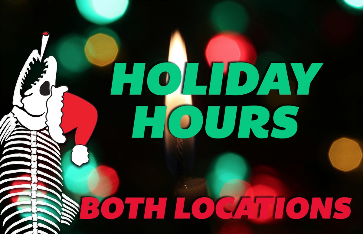 Holiday Hours!
Christmas Eve 12/24 - 9:00am - 8:00PM
Christmas ay 12/25 - Noon - 8:00PM