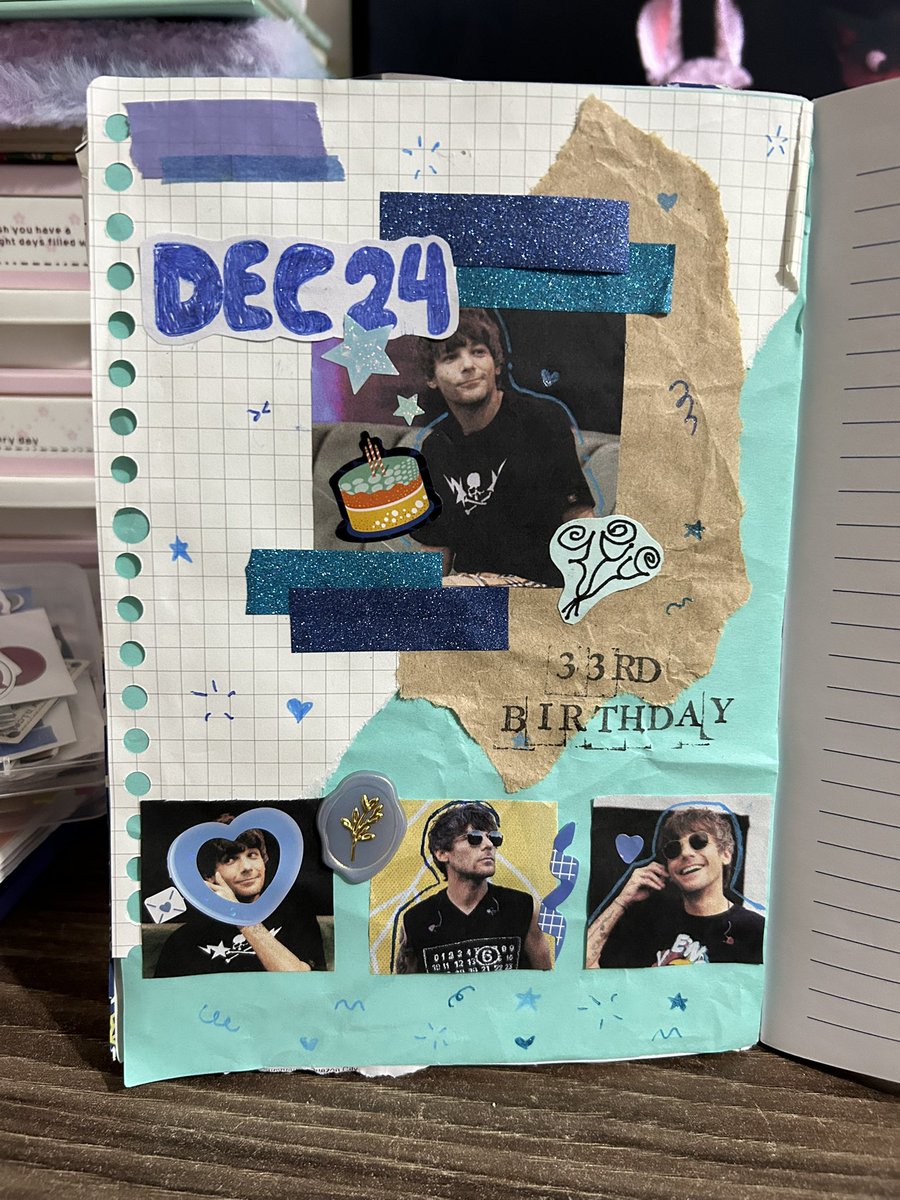 strawbrieart's tweet photo. happy birthday @Louis_Tomlinson 💙🎂⭐️ https://t.co/RGzerZQWdi