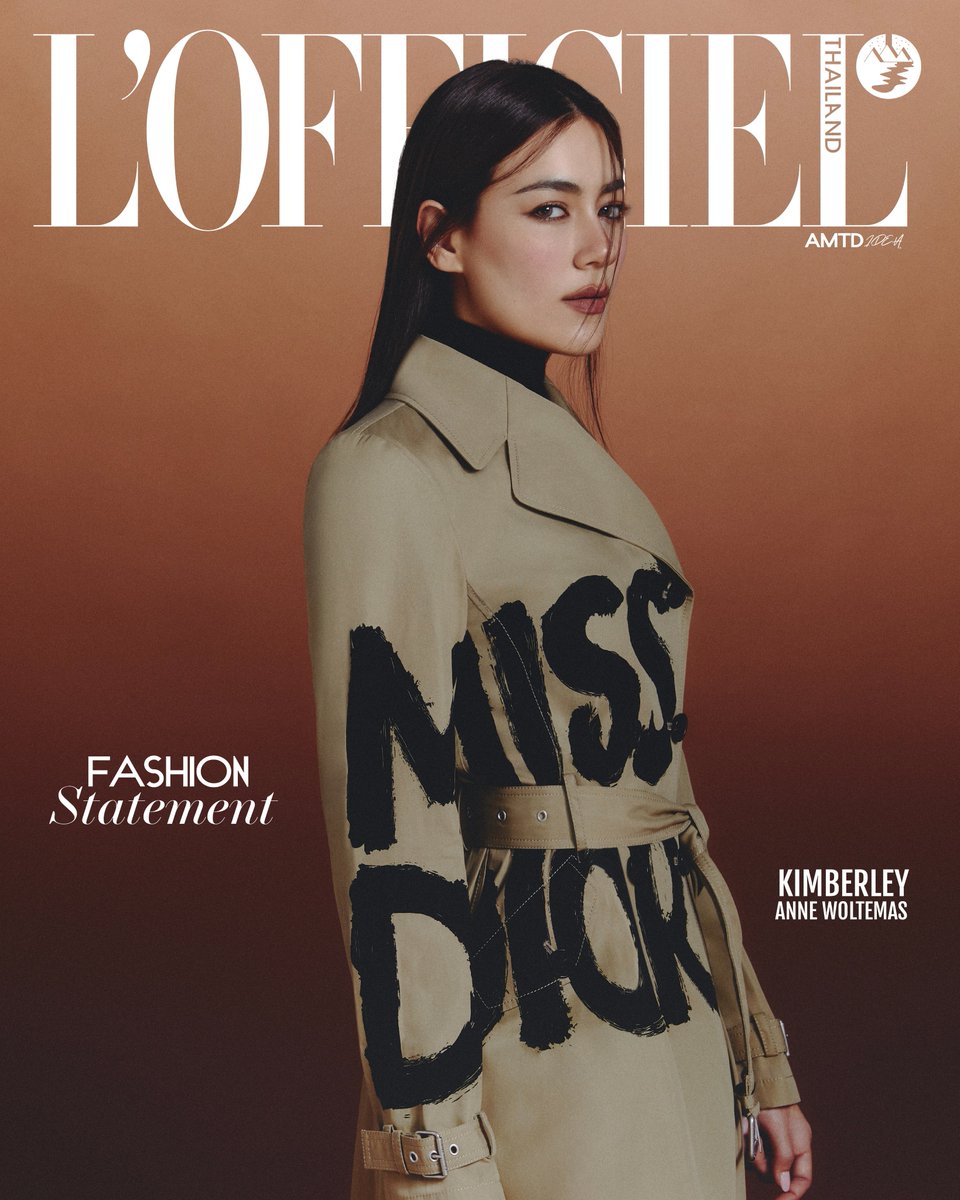 Dior's tweet photo. Dior Ambassador @KimberleyKimmy makes a statement with 'Miss Dior' emblazoned on her trench coat in the #DiorAW24 collection for @LOfficielThai.
#StarsinDior https://t.co/R5tD634kq3