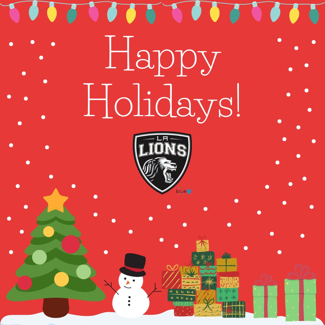 Wishing all of our LA Lions families, friends &amp; supporters a safe &amp; happy holiday season! ❄ 🏒 ⛄